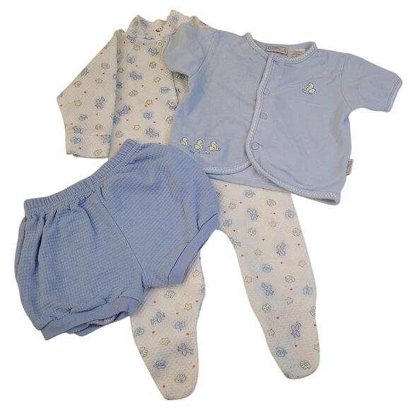Lot of Vintage Baby Clothes 3-6M McBaby Sesame Street Gerber Blue Unisex - Picture 1 of 10